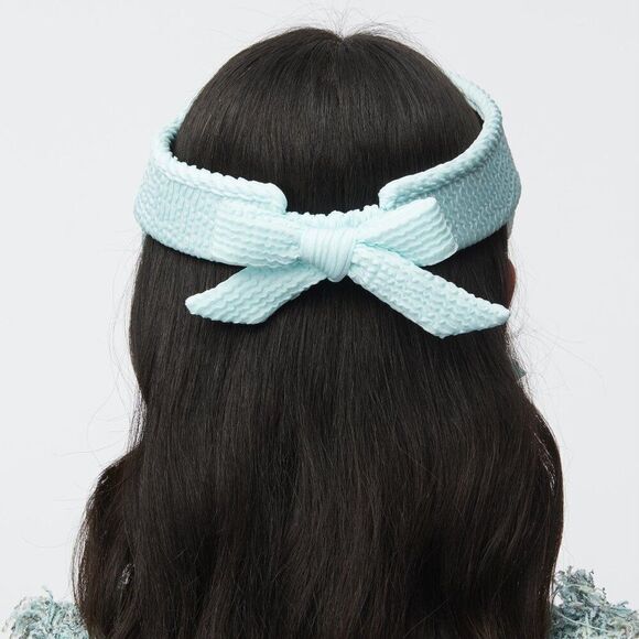 Lele Sadoughi SEA BLUE SWIMMER BOW TIE VISOR/HAT Golf/Pickleball/Tennis OS NWT main image 5